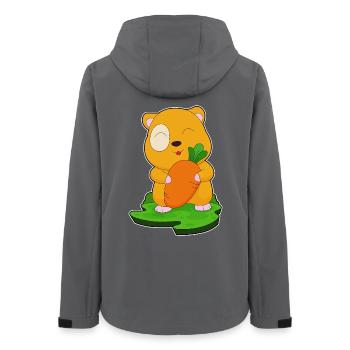 Hamster Carotte - Veste softshell femme recyclée Stanley/Stella - charbon - Dos - AI Model Female 172 light (172cm)
