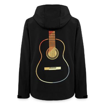 Guitar VIntage Look - Women’s Recycled Softshell Jacket by Stanley/Stella - black - Back - AI Model Female 172 light (172cm)