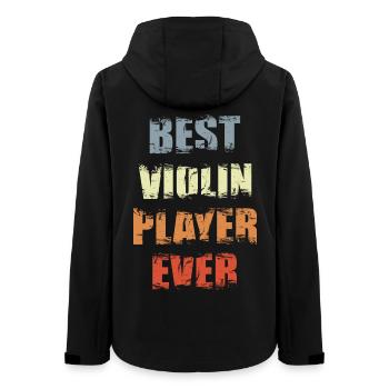 Best violin player of all time - Women’s Recycled Softshell Jacket by Stanley/Stella - black - Back - AI Model Female 172 light (172cm)