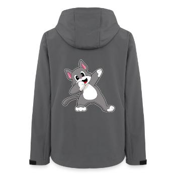 Chat Hip Hop Danse - Veste softshell femme recyclée Stanley/Stella - charbon - Dos - AI Model Female 172 light (172cm)