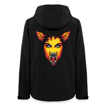 Wild bleiben - Frauen Recycelte Softshelljacke von Stanley/Stella - Schwarz - Hinten - AI Model Female 172 light (172cm)