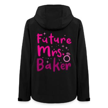 Mrs. Baker - Women’s Recycled Softshell Jacket by Stanley/Stella - black - Back - AI Model Female 172 light (172cm)