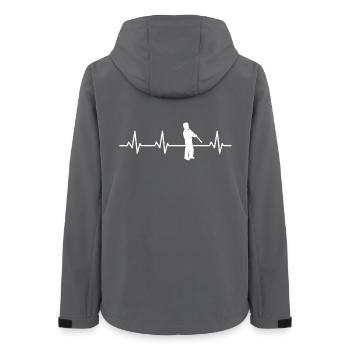 Clarinettiste Heartbeat - Veste softshell femme recyclée Stanley/Stella - charbon - Dos - AI Model Female 172 light (172cm)