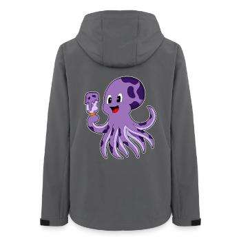 Octopus Popsicles - Women’s Recycled Softshell Jacket by Stanley/Stella - anthracite - Back - AI Model Female 172 light (172cm)