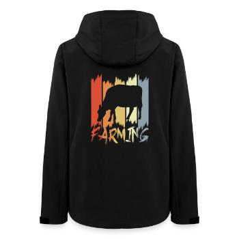 Dairy farmer - Women’s Recycled Softshell Jacket by Stanley/Stella - black - Back - AI Model Female 172 light (172cm)