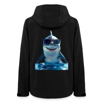 Requin Requin Requin Tigre Requin Requin Gris Grand Requin Blanc - Veste softshell femme recyclée Stanley/Stella - noir - Dos - AI Model Female 172 light (172cm)
