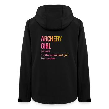 archerie - Veste softshell femme recyclée Stanley/Stella - noir - Dos - AI Model Female 172 light (172cm)