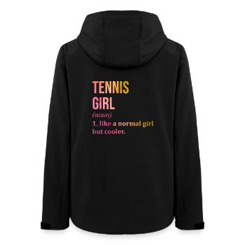 tennis - Veste softshell femme recyclée Stanley/Stella - noir - Dos - AI Model Female 172 light (172cm)