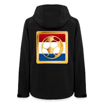 Pays-Bas Football - Veste softshell femme recyclée Stanley/Stella - noir - Dos - AI Model Female 172 light (172cm)