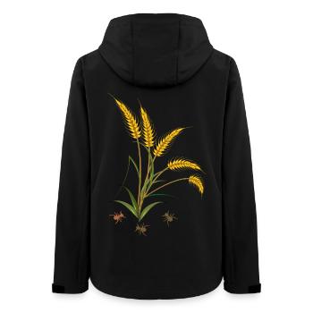 Épis de maïs avec fourmis - Veste softshell femme recyclée Stanley/Stella - noir - Dos - AI Model Female 172 light (172cm)