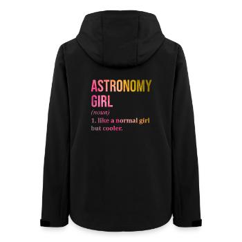 astronomie - Veste softshell femme recyclée Stanley/Stella - noir - Dos - AI Model Female 172 light (172cm)