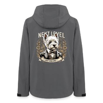 West Highland White Terrier Next Level Gift - Women’s Recycled Softshell Jacket by Stanley/Stella - anthracite - Back - AI Model Female 172 light (172cm)
