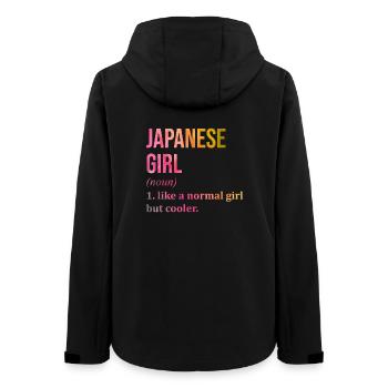 Japan Japan Japan - Frauen Recycelte Softshelljacke von Stanley/Stella - Schwarz - Hinten - AI Model Female 172 light (172cm)