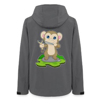 Fronde de singe - Veste softshell femme recyclée Stanley/Stella - charbon - Dos - AI Model Female 172 light (172cm)