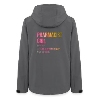 Pharmacist - Women’s Recycled Softshell Jacket by Stanley/Stella - anthracite - Back - AI Model Female 172 light (172cm)