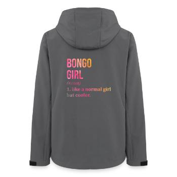 Bongo - Women’s Recycled Softshell Jacket by Stanley/Stella - anthracite - Back - AI Model Female 172 light (172cm)