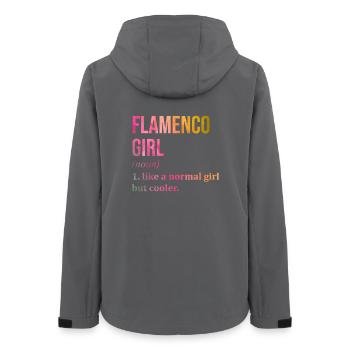 Flamenco - Frauen Recycelte Softshelljacke von Stanley/Stella - Anthrazit - Hinten - AI Model Female 172 light (172cm)