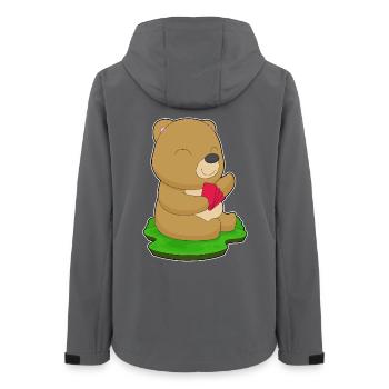 Jeu de cartes Bear Poker Poker - Veste softshell femme recyclée Stanley/Stella - charbon - Dos - AI Model Female 172 light (172cm)