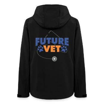 Veterinarian Veterinary Student - Women’s Recycled Softshell Jacket by Stanley/Stella - black - Back - AI Model Female 172 light (172cm)