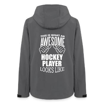 hockey - Veste softshell femme recyclée Stanley/Stella - charbon - Dos - AI Model Female 172 light (172cm)