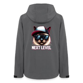Siam Katze Siamkatze Next Level Hip Hop Geschenk - Frauen Recycelte Softshelljacke von Stanley/Stella - Anthrazit - Hinten - AI Model Female 172 light (172cm)