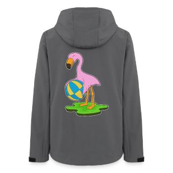 Natation Flamingo Water-polo Été - Veste softshell femme recyclée Stanley/Stella - charbon - Dos - AI Model Female 172 light (172cm)