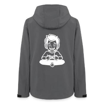 Gamer Junge - Frauen Recycelte Softshelljacke von Stanley/Stella - Anthrazit - Hinten - AI Model Female 172 light (172cm)