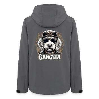 Goldendoodle Gangsta Golden Doodle Hund Geschenk - Frauen Recycelte Softshelljacke von Stanley/Stella - Anthrazit - Hinten - AI Model Female 172 light (172cm)