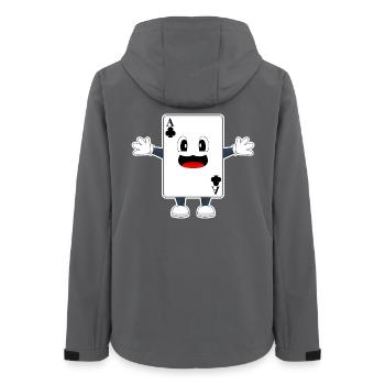 Poker Cartes de poker - Veste softshell femme recyclée Stanley/Stella - charbon - Dos - AI Model Female 172 light (172cm)