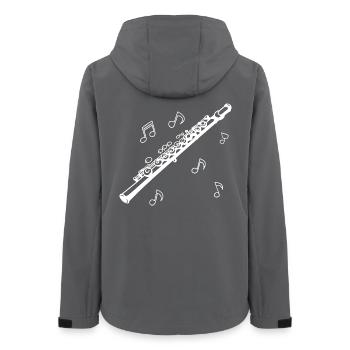 Flûte - Veste softshell femme recyclée Stanley/Stella - charbon - Dos - AI Model Female 172 light (172cm)