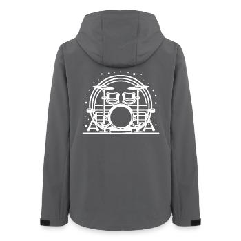 Percussion - Veste softshell femme recyclée Stanley/Stella - charbon - Dos - AI Model Female 172 light (172cm)