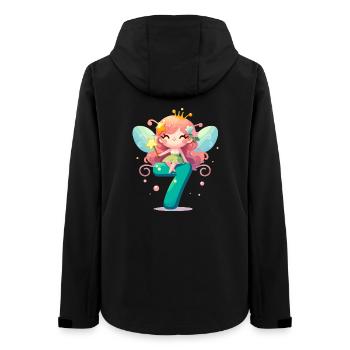 7 Jahre Fee Elfe Geburtstag Geschenk - Frauen Recycelte Softshelljacke von Stanley/Stella - Schwarz - Hinten - AI Model Female 172 light (172cm)