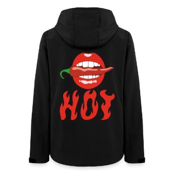 Chilischote essen - Frauen Recycelte Softshelljacke von Stanley/Stella - Schwarz - Hinten - AI Model Female 172 light (172cm)