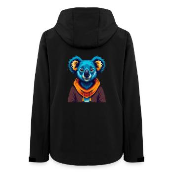 Koala Bunte Kawaii Cartoon Figur Clipart - Frauen Recycelte Softshelljacke von Stanley/Stella - Schwarz - Hinten - AI Model Female 172 light (172cm)