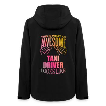 Taxi Driver - Women’s Recycled Softshell Jacket by Stanley/Stella - black - Back - AI Model Female 172 light (172cm)