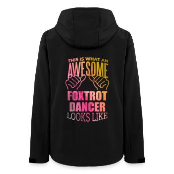 Foxtrott - Frauen Recycelte Softshelljacke von Stanley/Stella - Schwarz - Hinten - AI Model Female 172 light (172cm)
