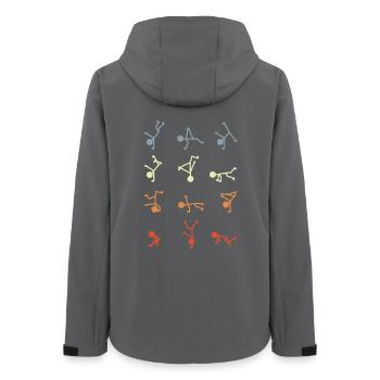 Figurines bâton breakdancer - Veste softshell femme recyclée Stanley/Stella - charbon - Dos - AI Model Female 172 light (172cm)