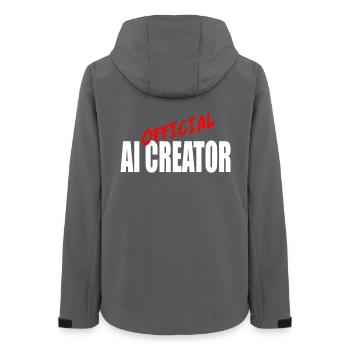 Offizielles AI Creator Grafikdesign - Frauen Recycelte Softshelljacke von Stanley/Stella - Anthrazit - Hinten - AI Model Female 172 light (172cm)