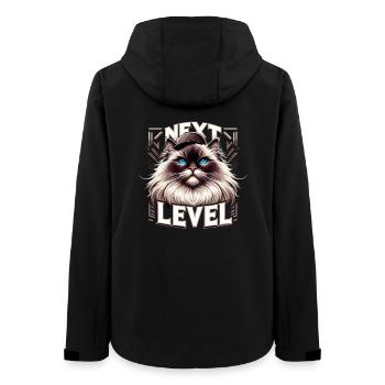 Heilige Birma Katze Birmakatze Gangsta Geschenk - Frauen Recycelte Softshelljacke von Stanley/Stella - Schwarz - Hinten - AI Model Female 172 light (172cm)