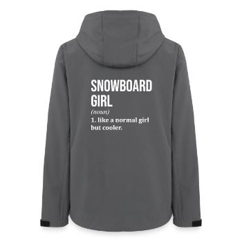 Planche à neige - Veste softshell femme recyclée Stanley/Stella - charbon - Dos - AI Model Female 172 light (172cm)
