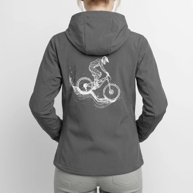 Dessin VTT Veste softshell femme recyclée Stanley/Stella