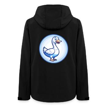 Oie Bleu Kawaii Dessin Animé Personnage Clipart Animal de compagnie - Veste softshell femme recyclée Stanley/Stella - noir - Dos - AI Model Female 172 light (172cm)