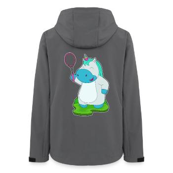 Raquettes de tennis licorne - Veste softshell femme recyclée Stanley/Stella - charbon - Dos - AI Model Female 172 light (172cm)