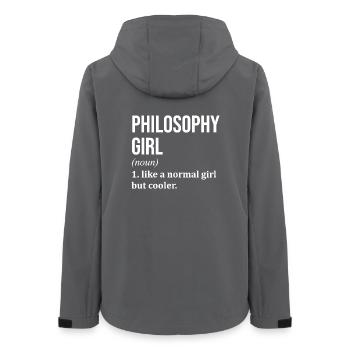 philosophie - Veste softshell femme recyclée Stanley/Stella - charbon - Dos - AI Model Female 172 light (172cm)
