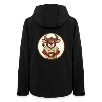 Bongo Bunte Kawaii Cartoon Figur Clipart - Frauen Recycelte Softshelljacke von Stanley/Stella - Schwarz - Hinten - AI Model Female 172 light (172cm)