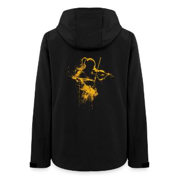 Fille violon - Veste softshell femme recyclée Stanley/Stella - noir - Dos - AI Model Female 172 light (172cm)