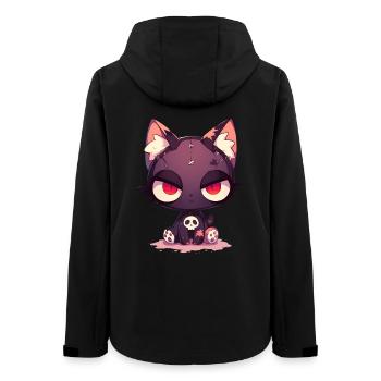 Goth Cat Gothic Puppe Katze Grunge Geschenk - Frauen Recycelte Softshelljacke von Stanley/Stella - Schwarz - Hinten - AI Model Female 172 light (172cm)