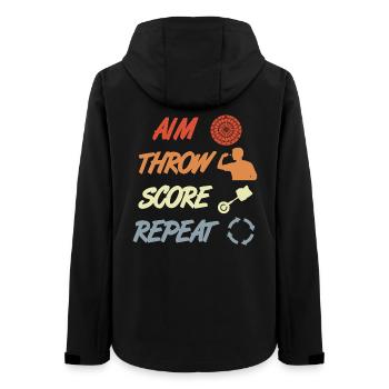 Dart Motivation - Frauen Recycelte Softshelljacke von Stanley/Stella - Schwarz - Hinten - AI Model Female 172 light (172cm)