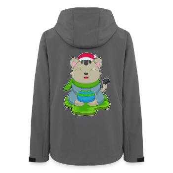 Forfait Noël chat - Veste softshell femme recyclée Stanley/Stella - charbon - Dos - AI Model Female 172 light (172cm)