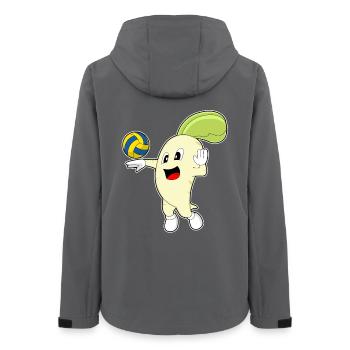 Radish Volleyball Player Volleyball - Women’s Recycled Softshell Jacket by Stanley/Stella - anthracite - Back - AI Model Female 172 light (172cm)